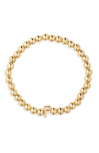 Baublebar Pisa Initial Beaded Stretch Bracelet