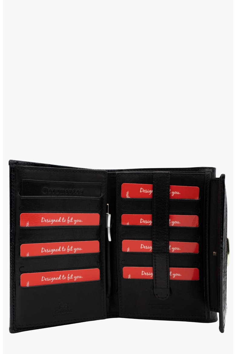Gallop 204 Patent Leather Wallet, Alternate, color, Black