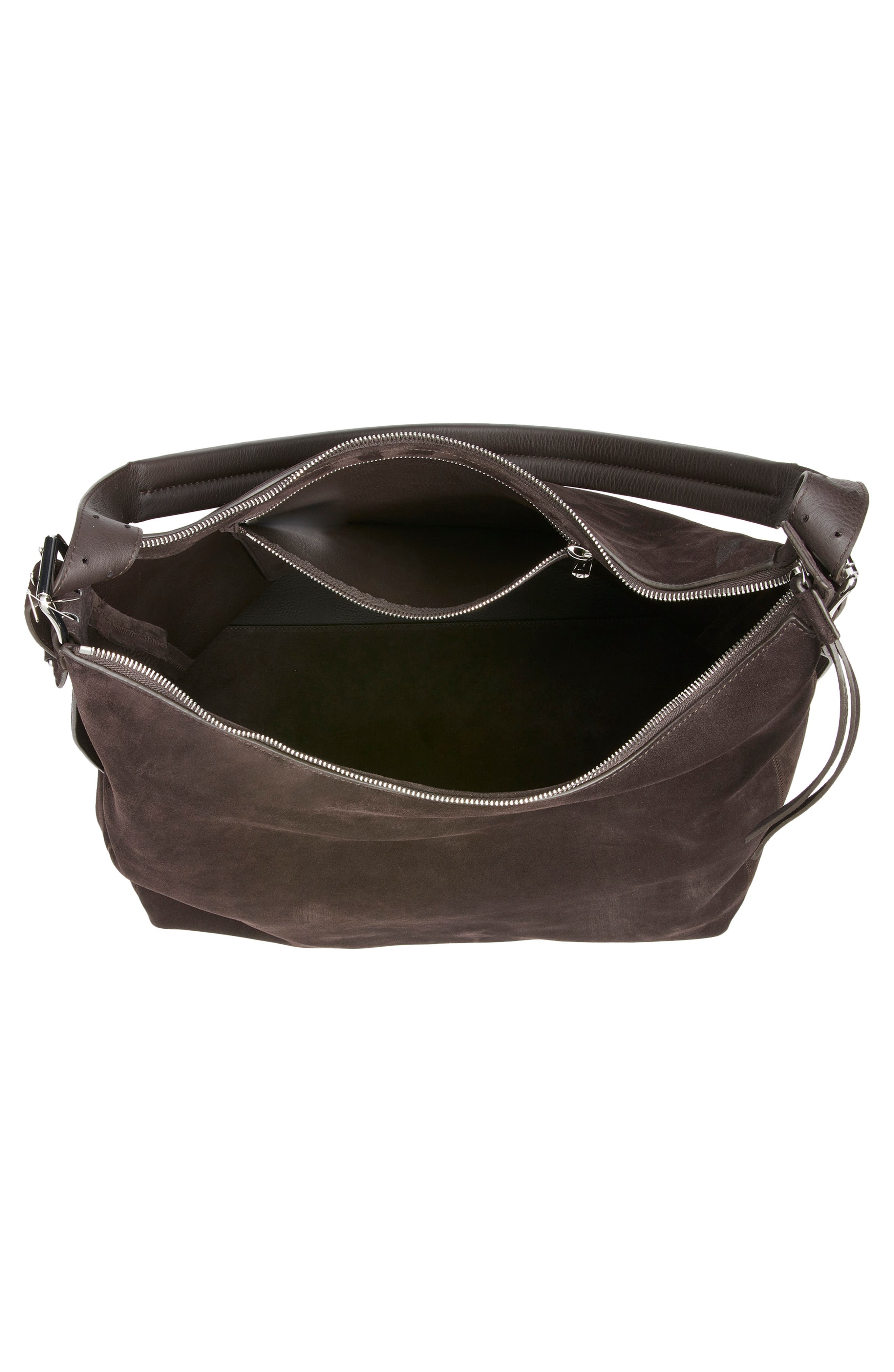 Lemaire Belted Hobo Bag, Alternate, color, Ebony Brown