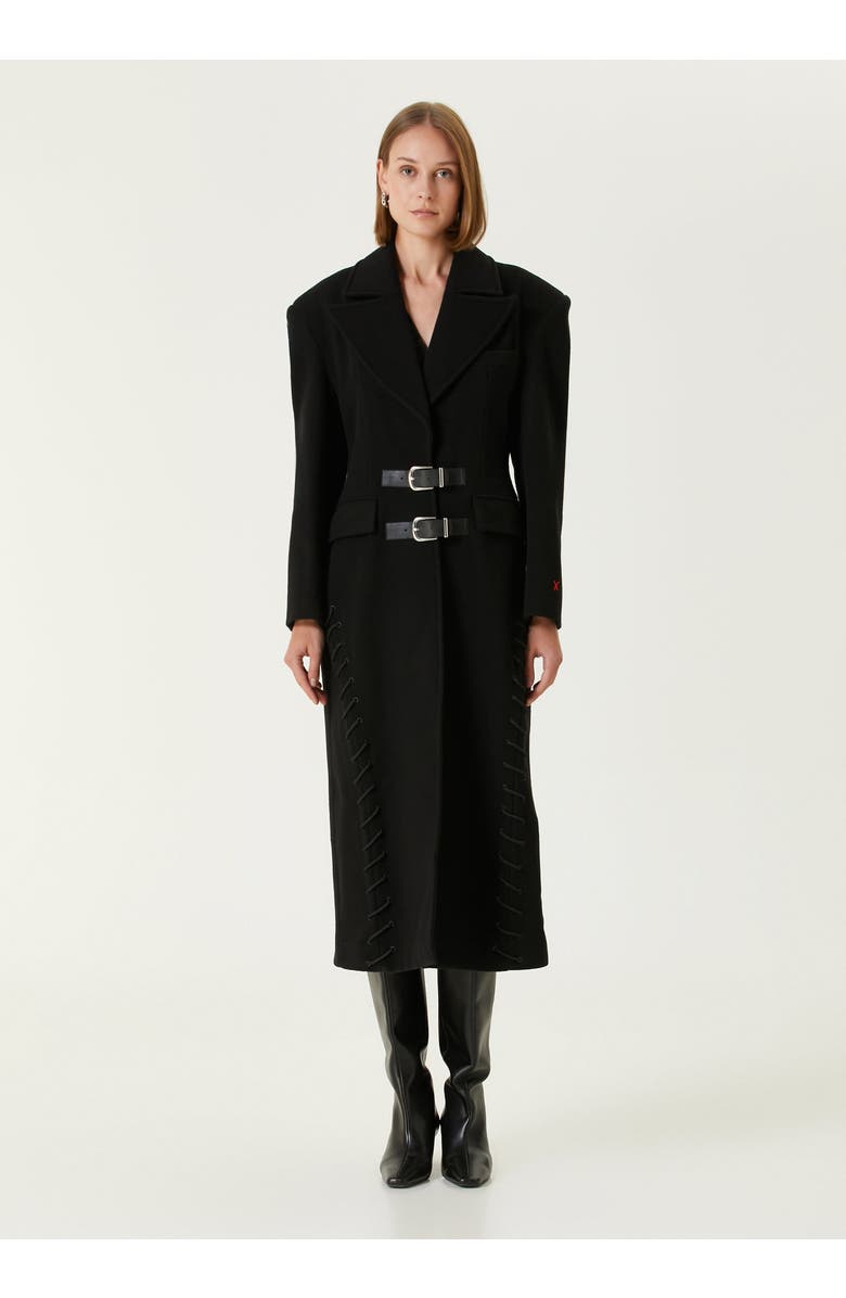 PCFG Wool & Cashmere Blend Your *Itch Cashmere Blend Long Overcoat, Alternate, color, Jet Black