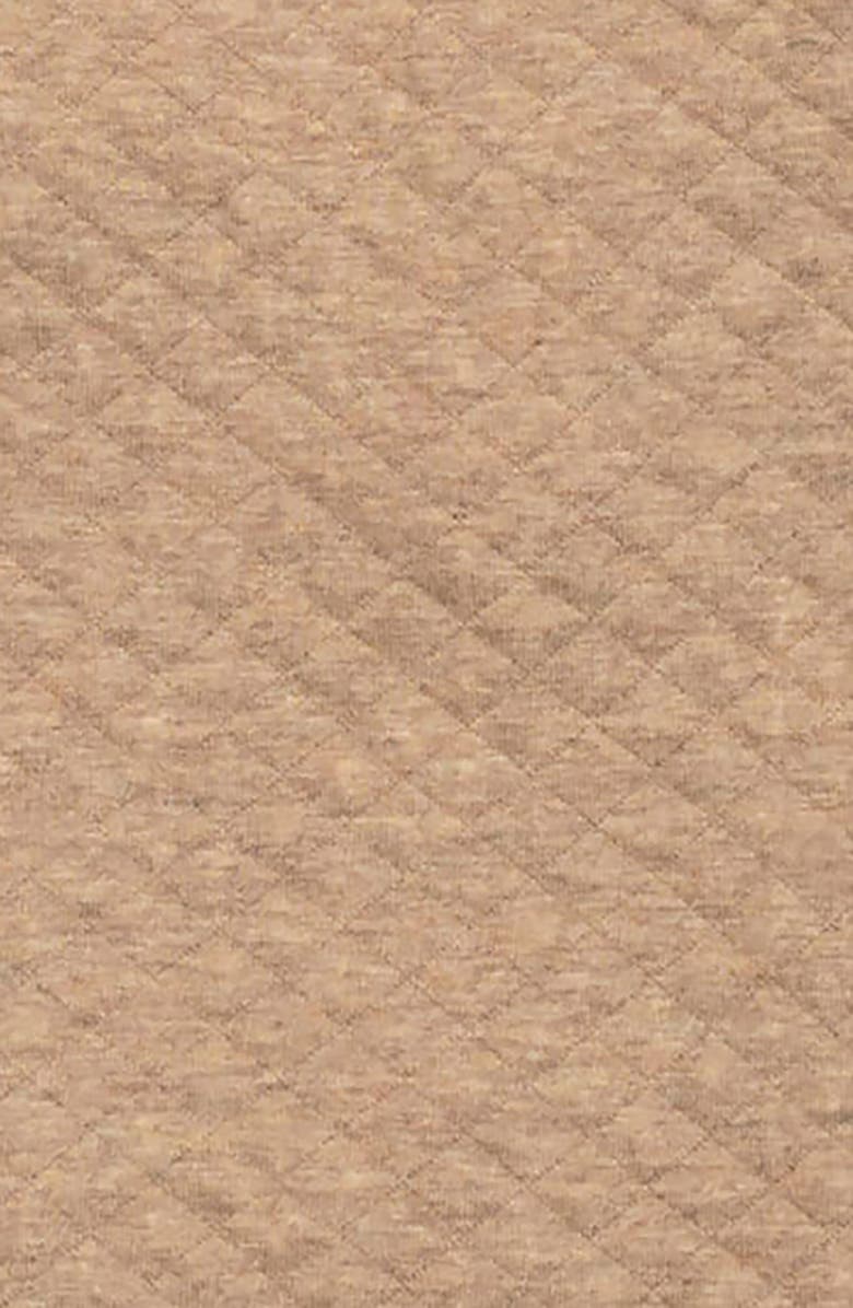 Hope & Henry Quilted Half Zip Pullover, Alternate, color, Camel Heather Quilted