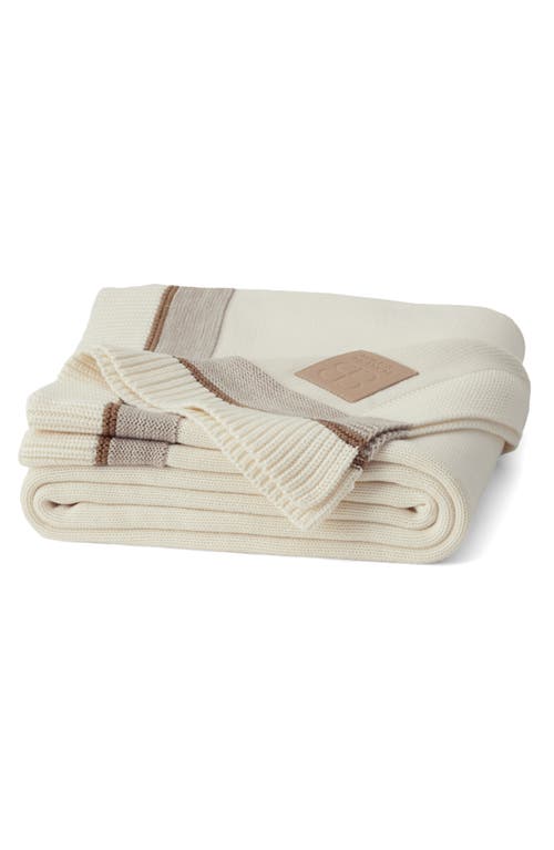 Boll & Branch Court Knit Throw Blanket in Cream  product
