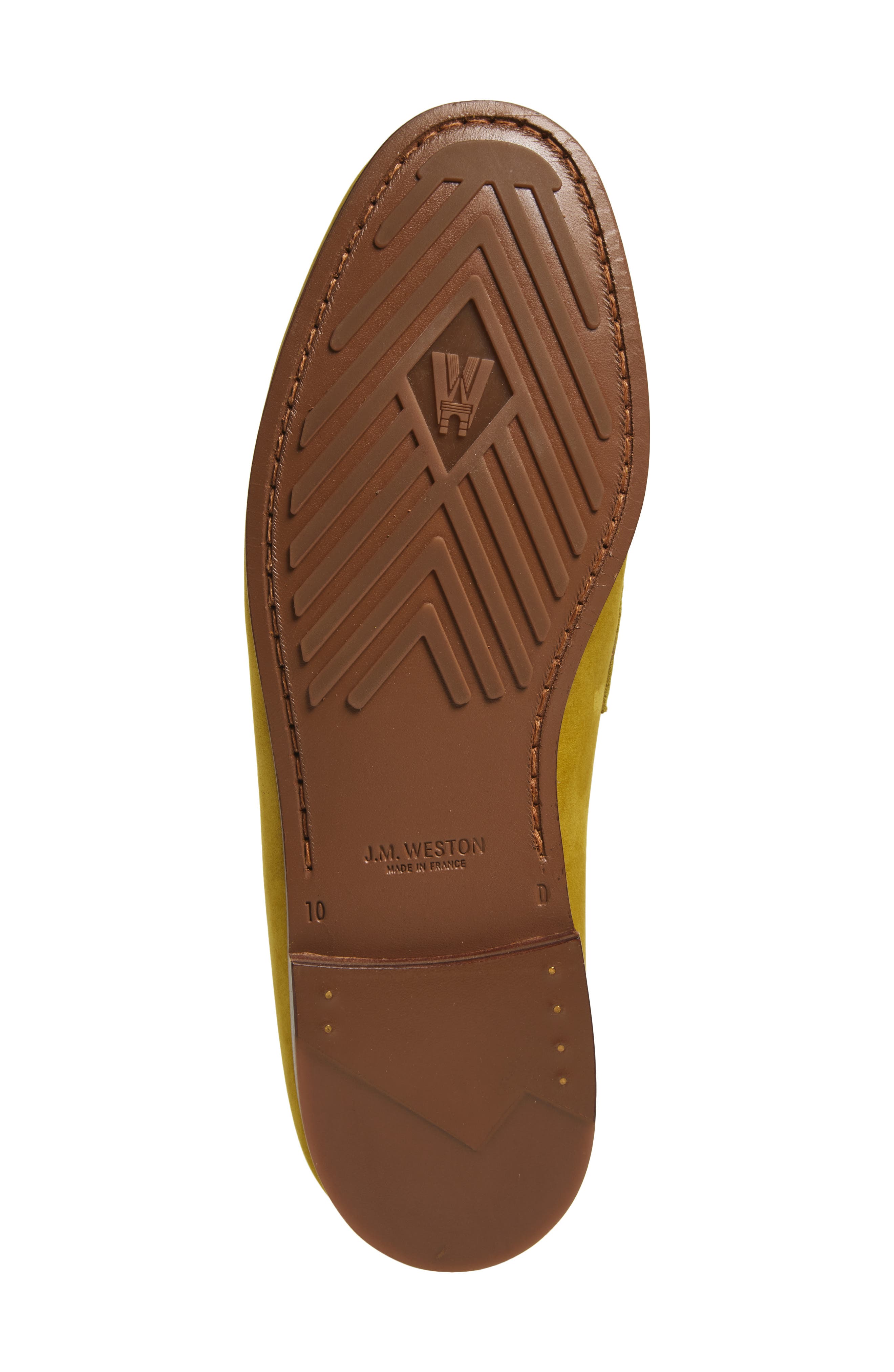 JM WESTON Le Moc Penny Loafer, Alternate, color, Green