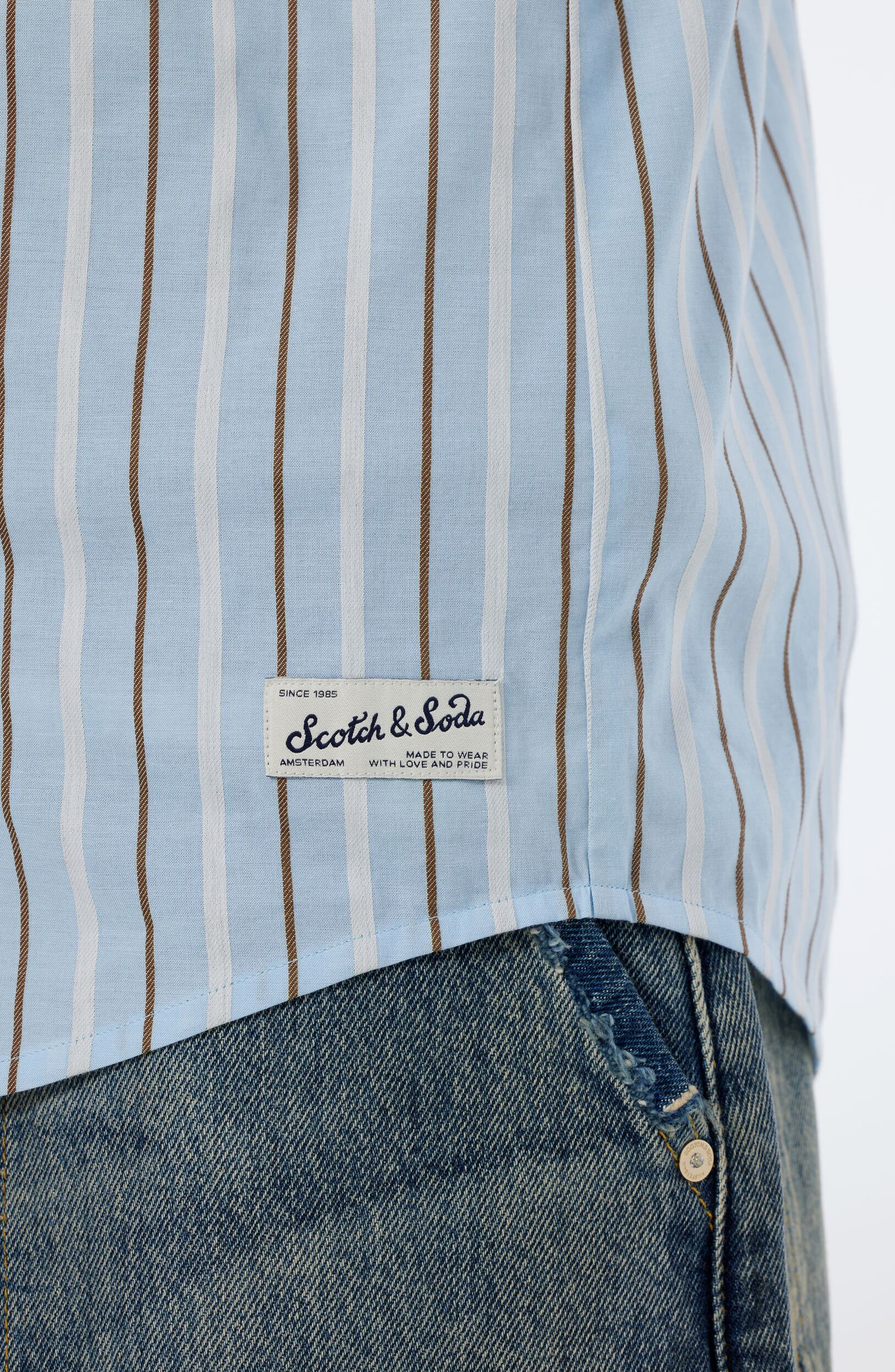 Regular Fit Stripe Cotton Dobby Button-Down Shirt - image 2