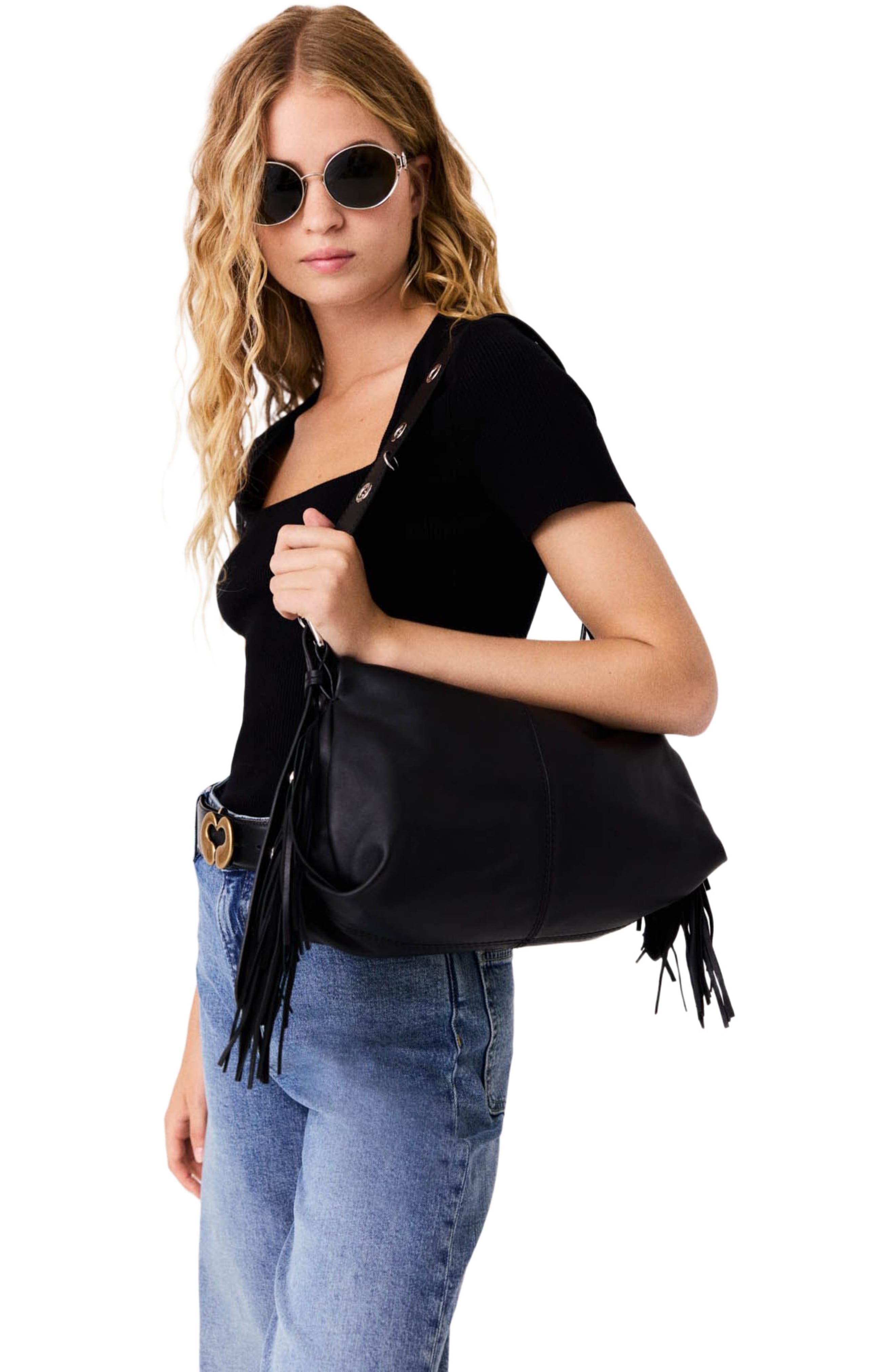 Smooth leather Miss M bag, Alternate, color, Black