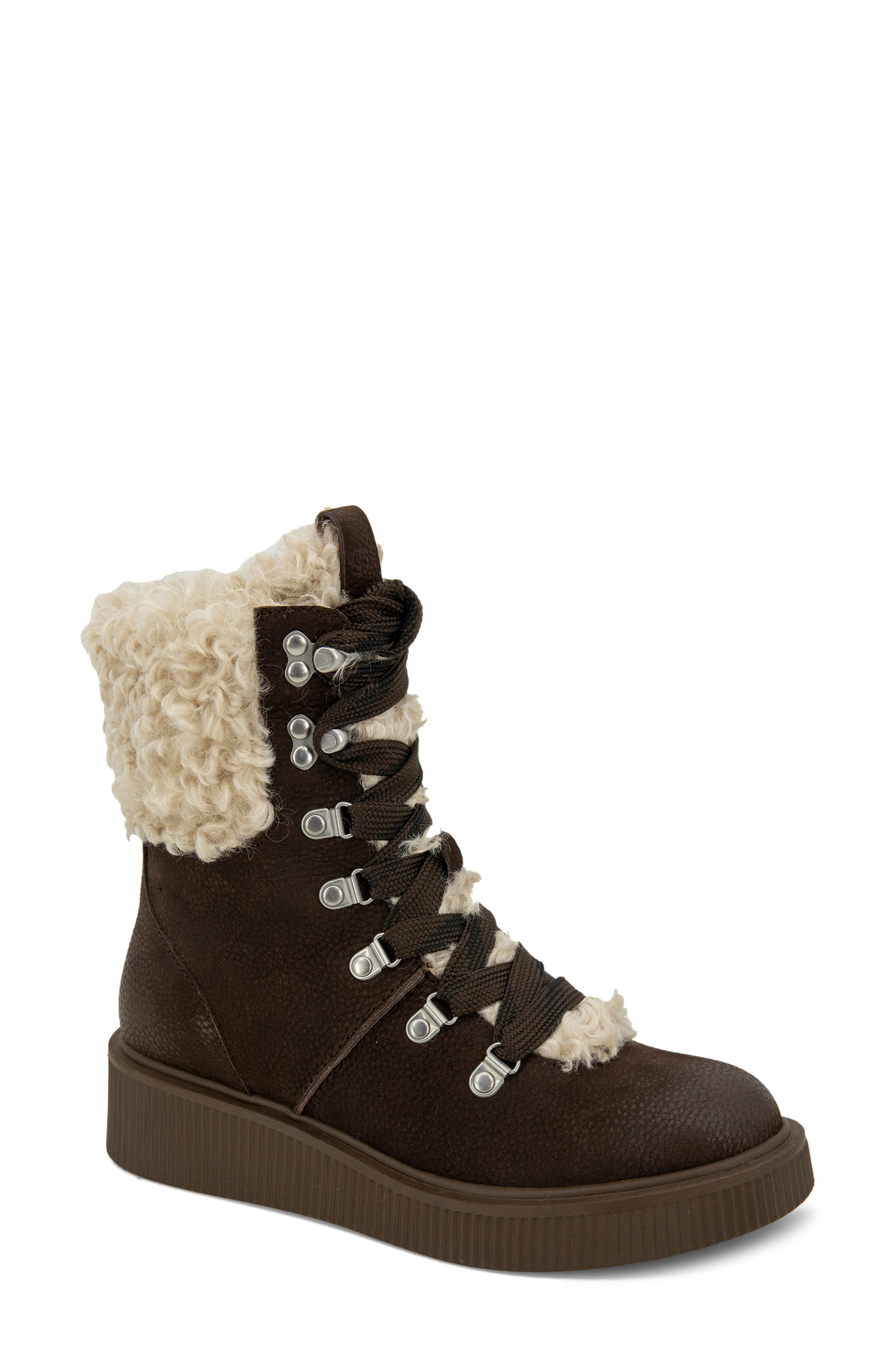 Gentle Souls Behann Faux Shearling Alpine Boot, Main, color, 