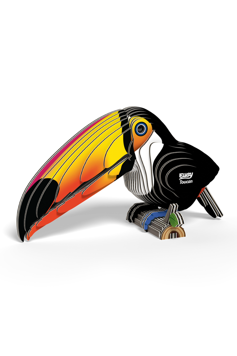 Toucan 3D Puzzle, Alternate, color, No Color