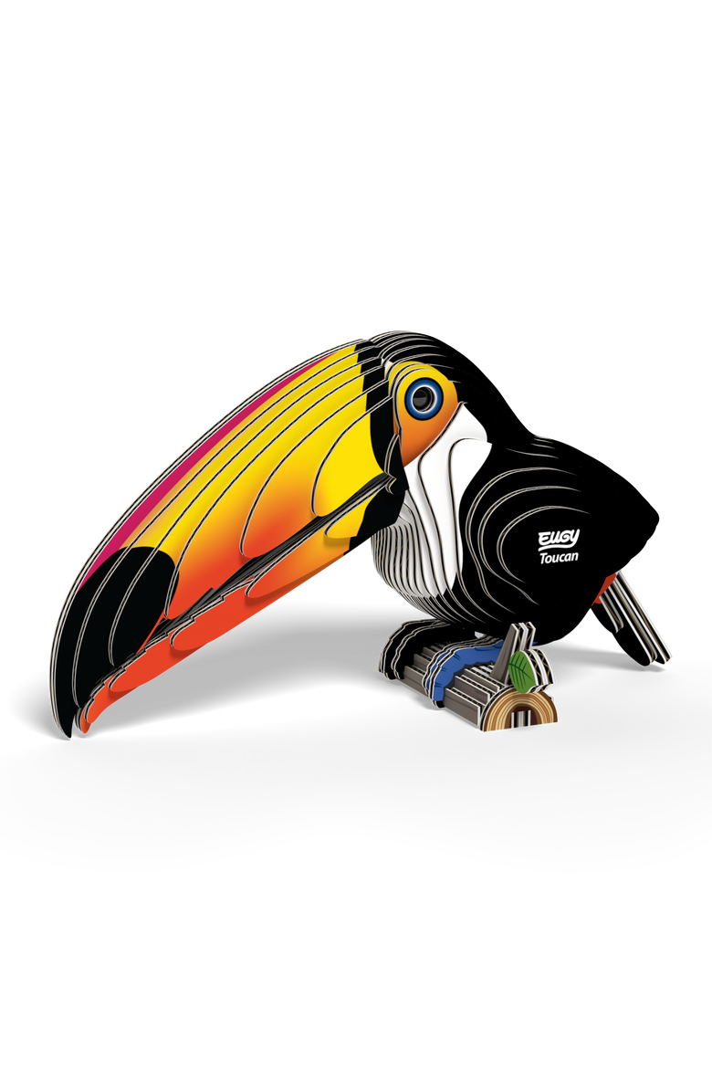 Eugy Puzzles Toucan 3D Puzzle, Alternate, color, NO COLOR