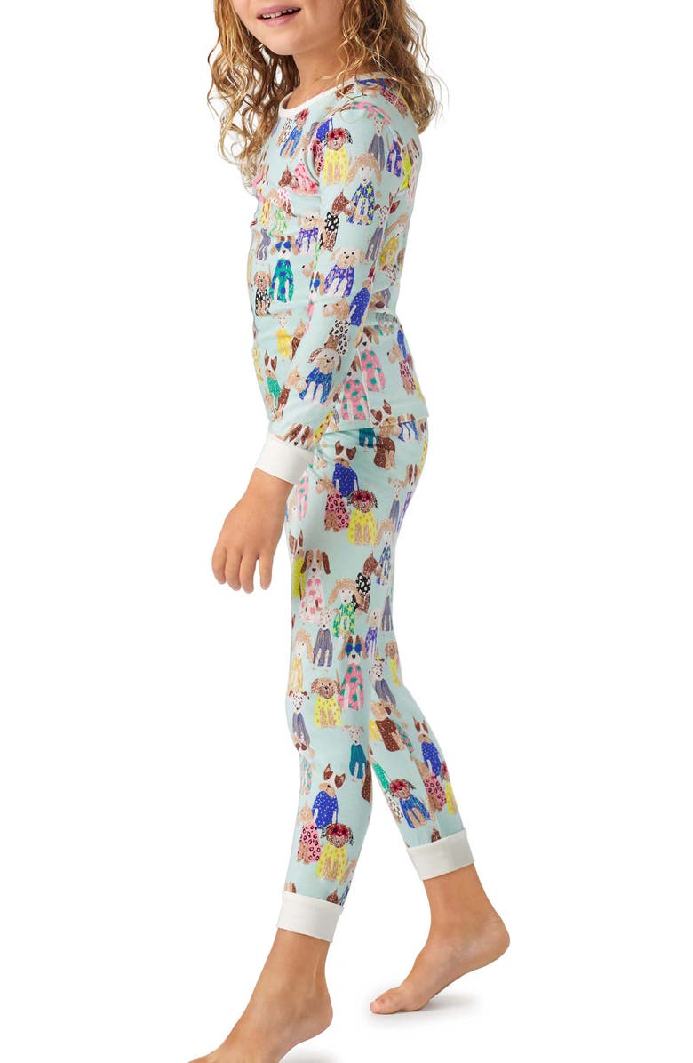 BedHead Pajamas Print Fitted Organic Cotton Two-Piece Pajamas, Alternate, color, 