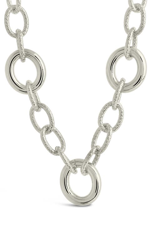 Carter Round Link Statement Necklace
