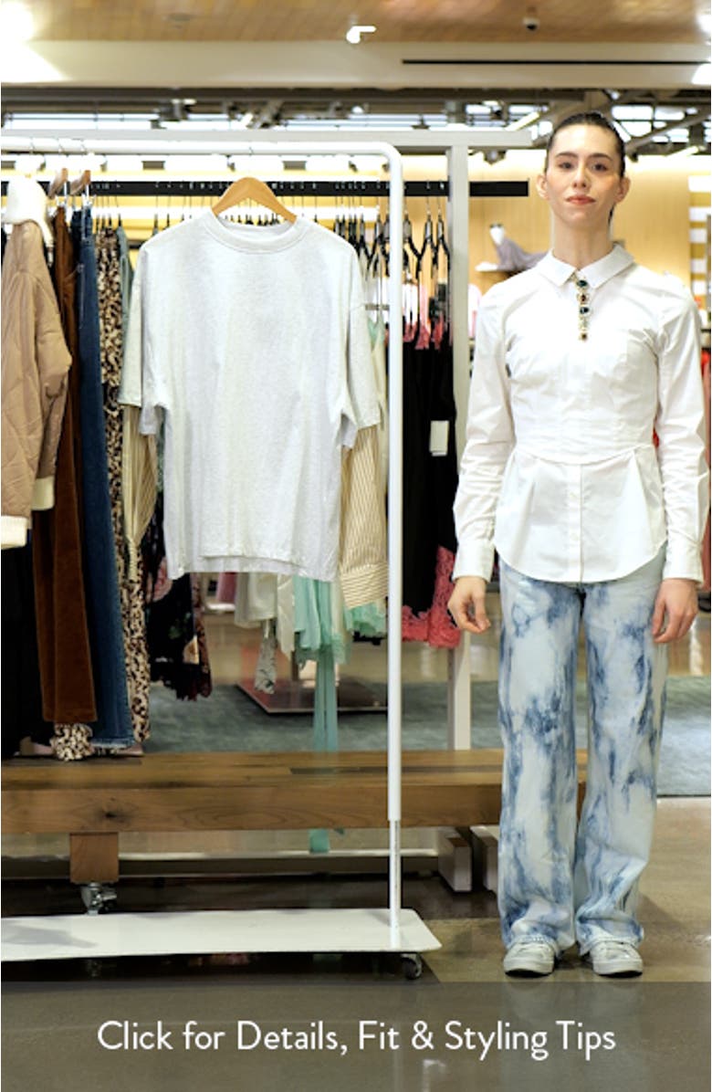 Bottega Oversize Cotton T-Shirt, sales video thumbnail