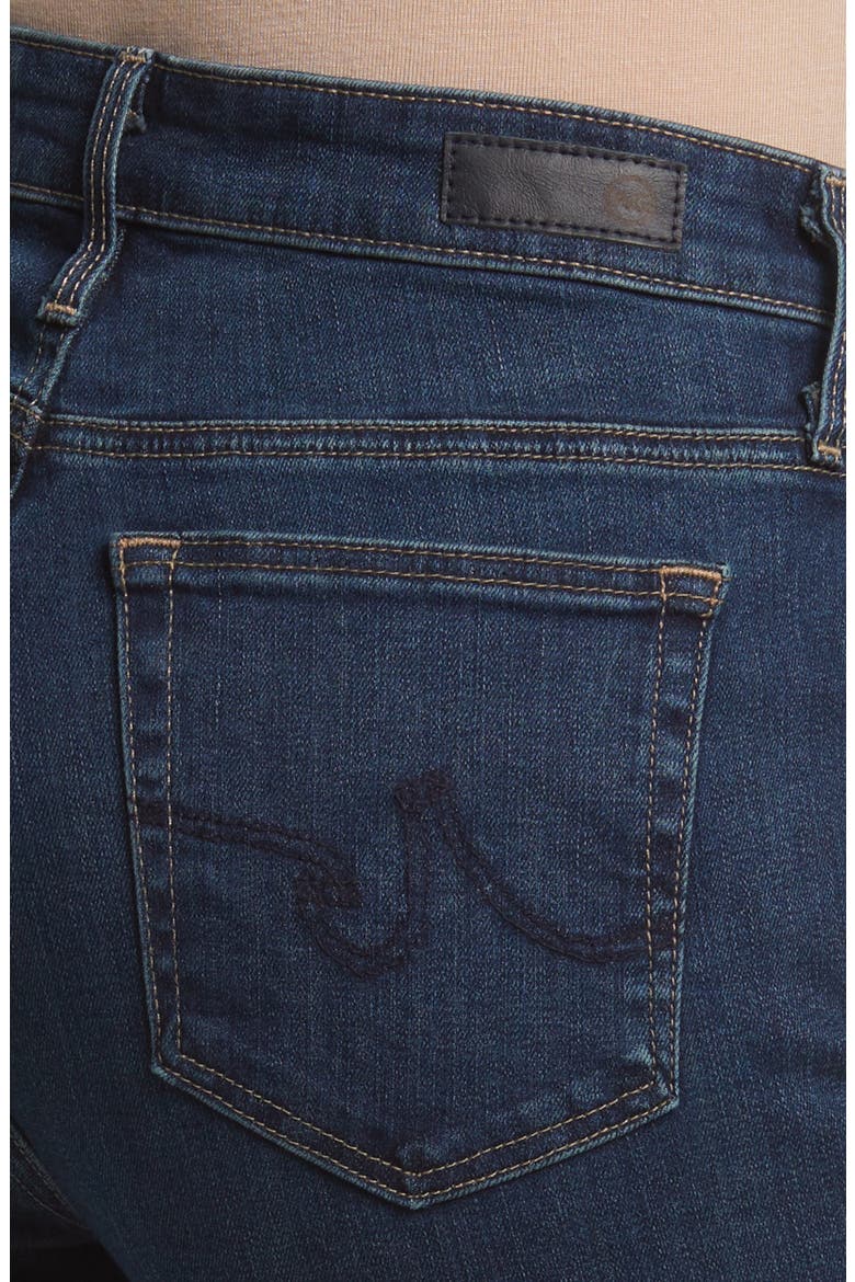 Farrah High Waist Fray Hem Bootcut Jeans, Alternate, color, KINDLING
