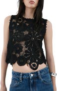 MANGO Open Stitch Tank