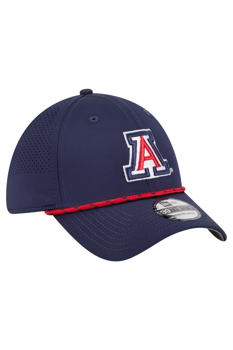 Men's New Era  Navy Arizona Wildcats Rope 39THIRTY Flex Hat, Alternate, color, Navy