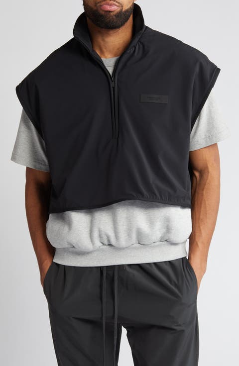 Half Zip Fleece & Nylon Vest