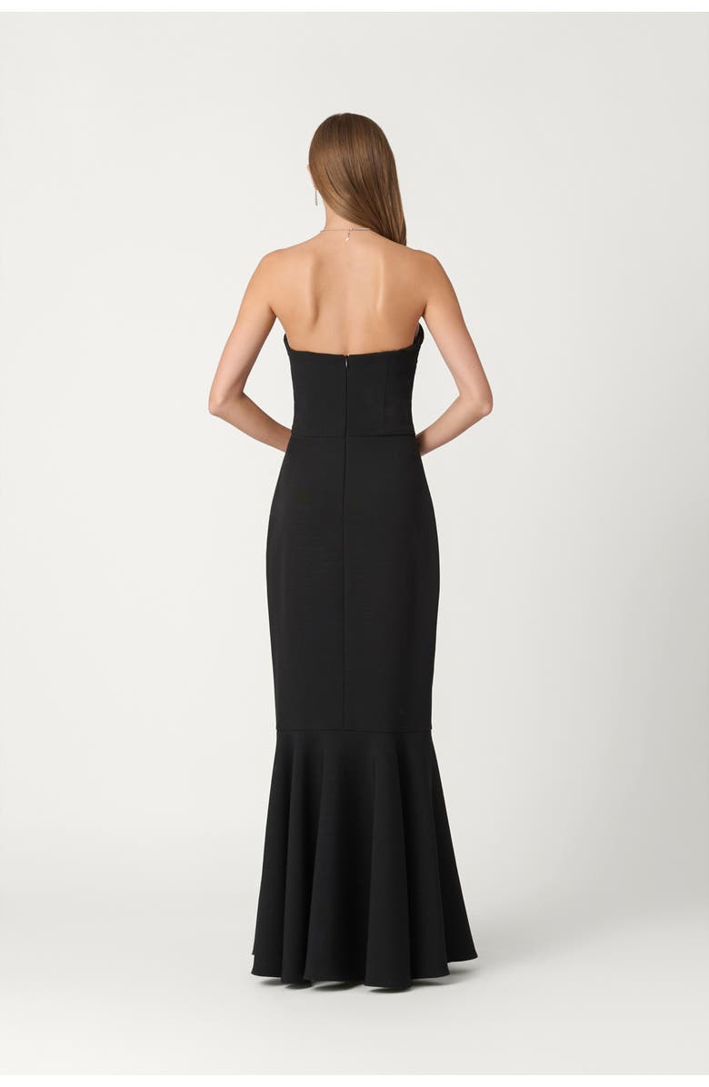 Shoshanna Midnight Stretch Crepe Stephanie Dress, Alternate, color, Jet