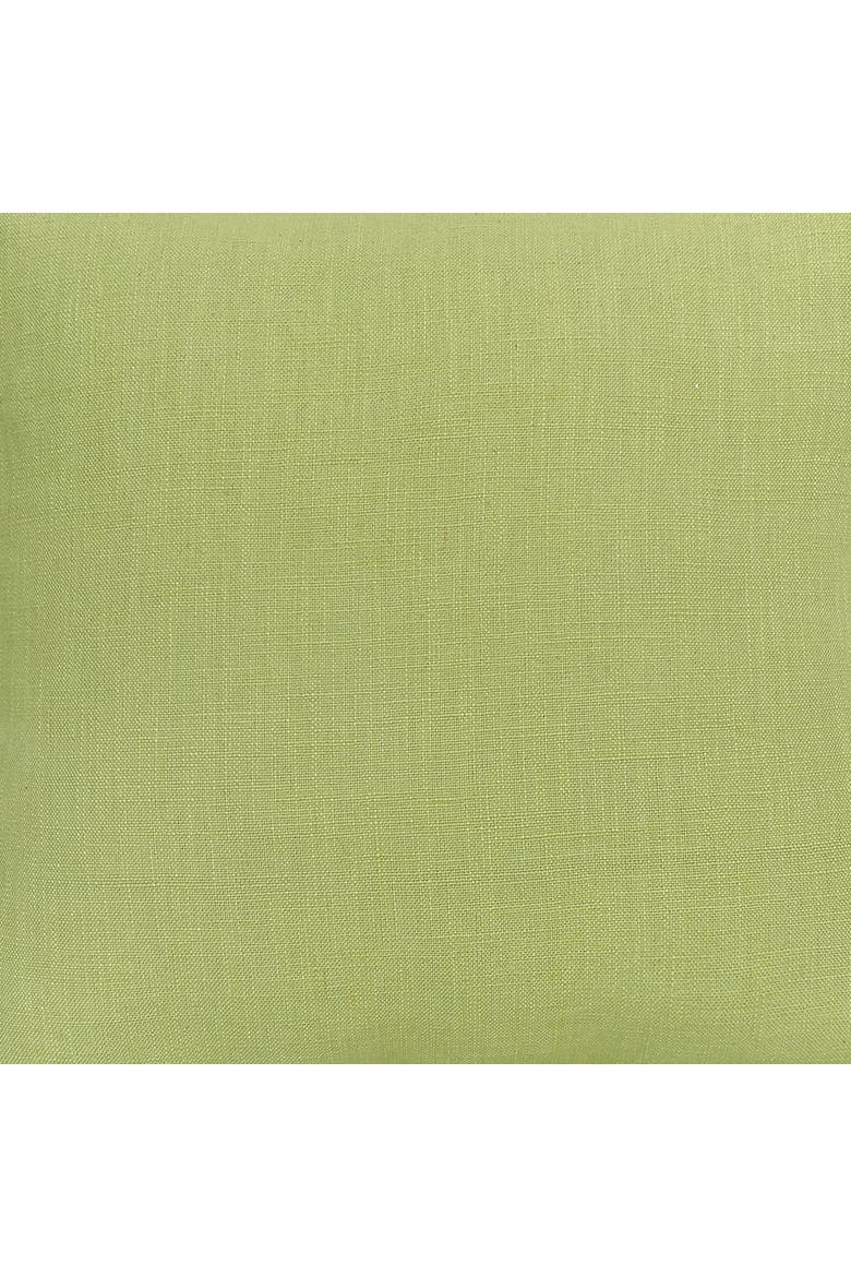 Peridot Flange Accent Throw Pillow, Alternate, color, Green