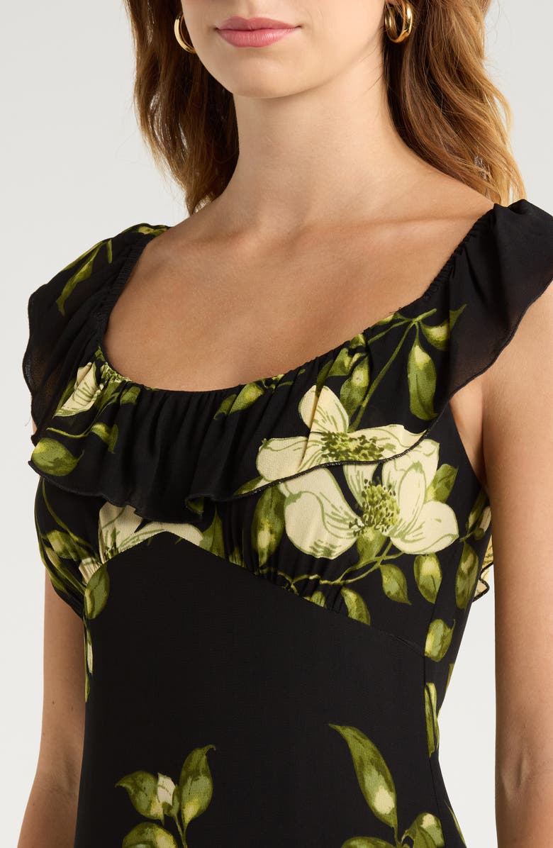 Reformation Tripoli Ruffle Tiered Maxi Dress, Alternate, color, Mood For Love