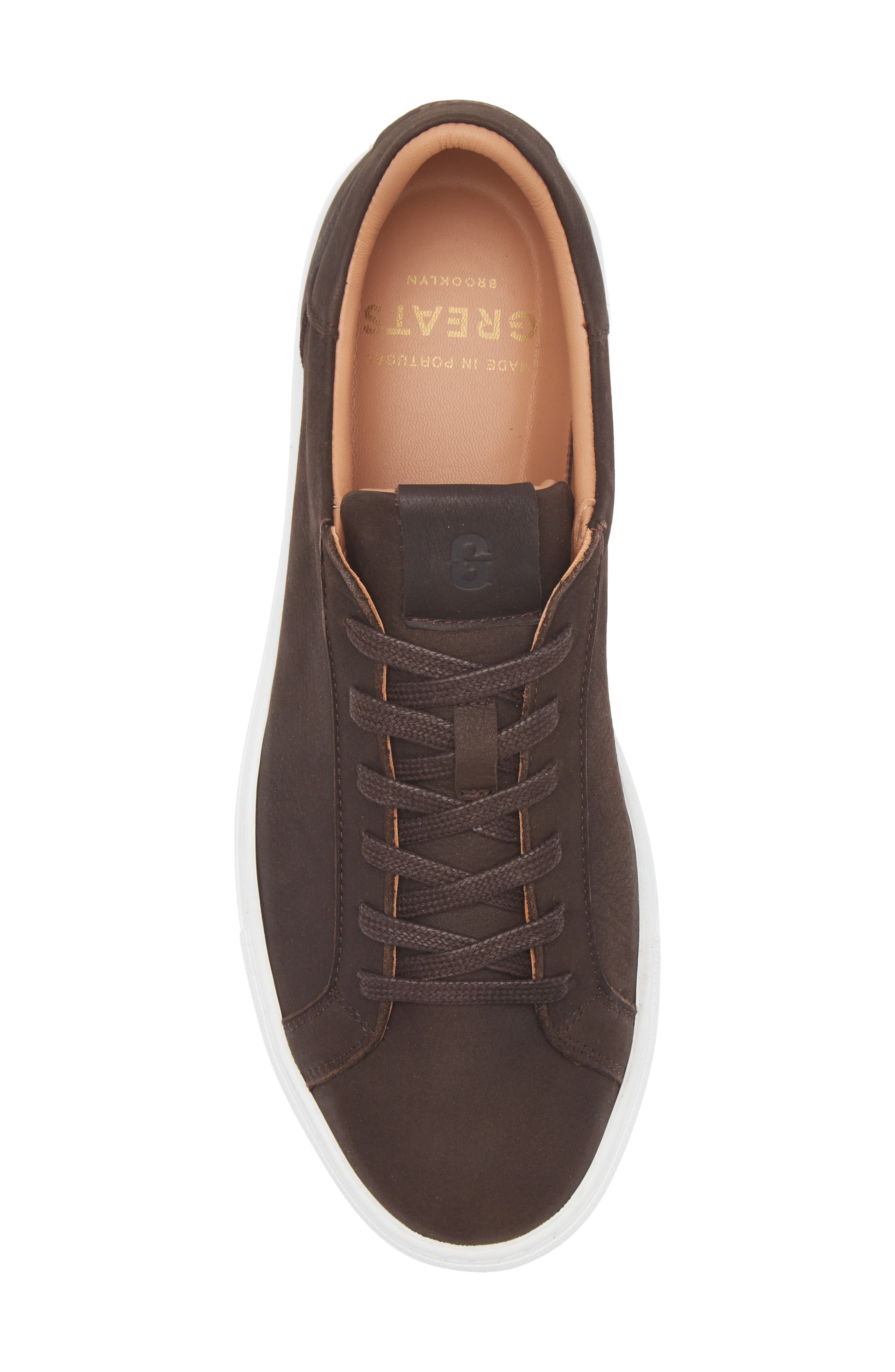 GREATS Reign Low Top Sneaker, Alternate, color, Dark Brown