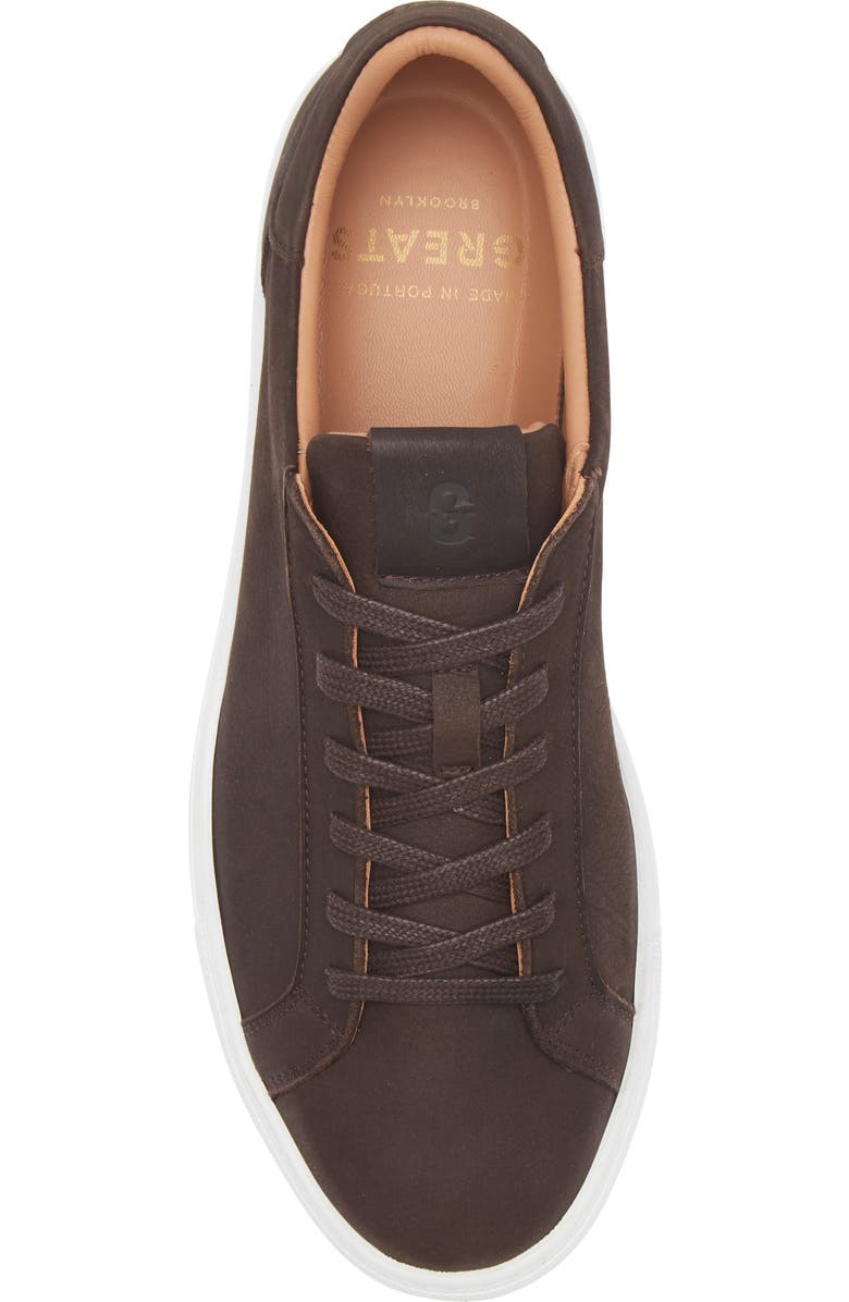 GREATS Reign Low Top Sneaker, Alternate, color, Dark Brown