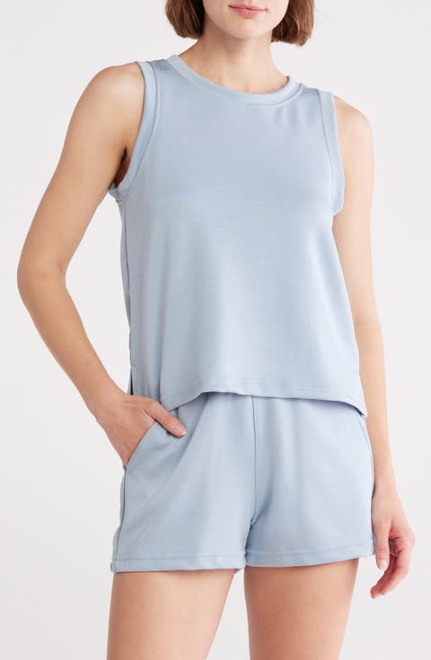 Eowyn Scuba Knit Tank & Shorts Pajamas