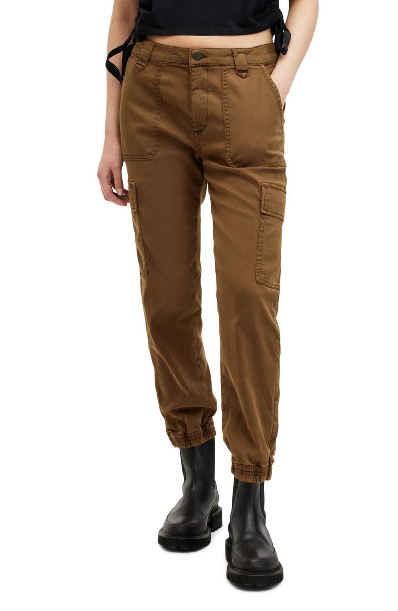 AllSaints Nola Twill Cargo Joggers, Main, color, 