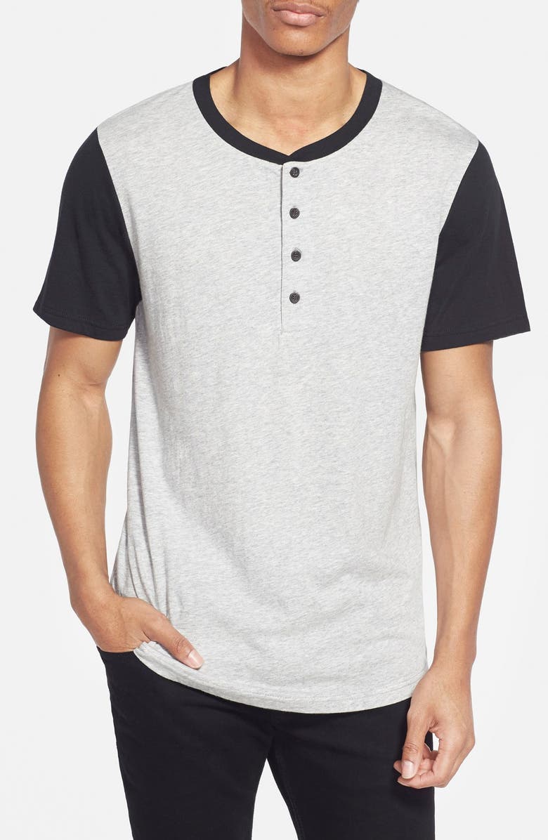 Alternative Cotton & Modal Baseball Henley T-Shirt, Main, color, 