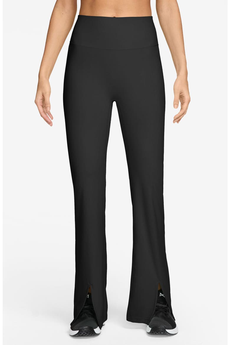 Zenvy Dri-FIT Flare Leggings, Main, color, 010 BLACK/COL GY