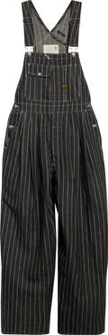 R13 Triple Pleat Linen & Wool Blend Overalls