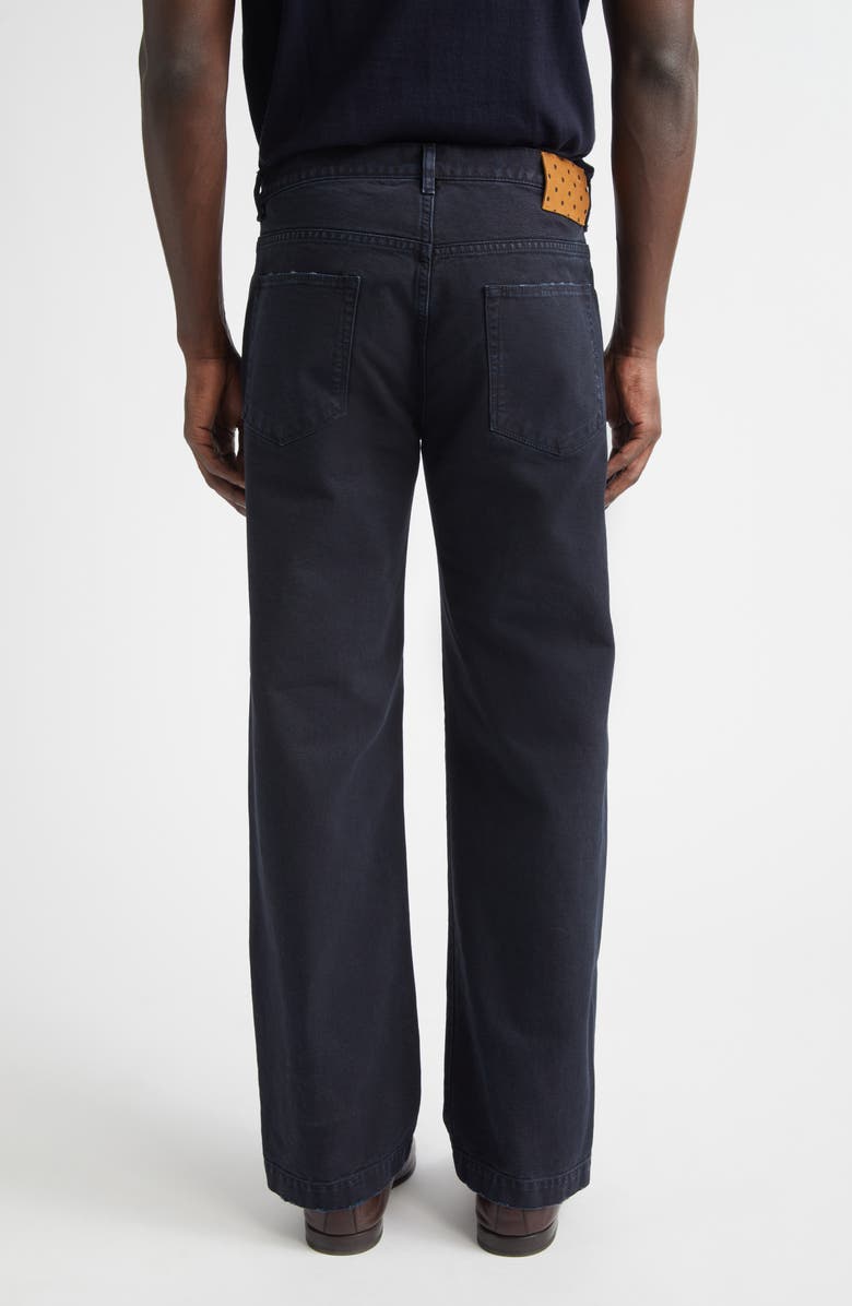 Massimo Alba Oceano Straight Leg Canvas Trousers, Alternate, color, Dark Blue
