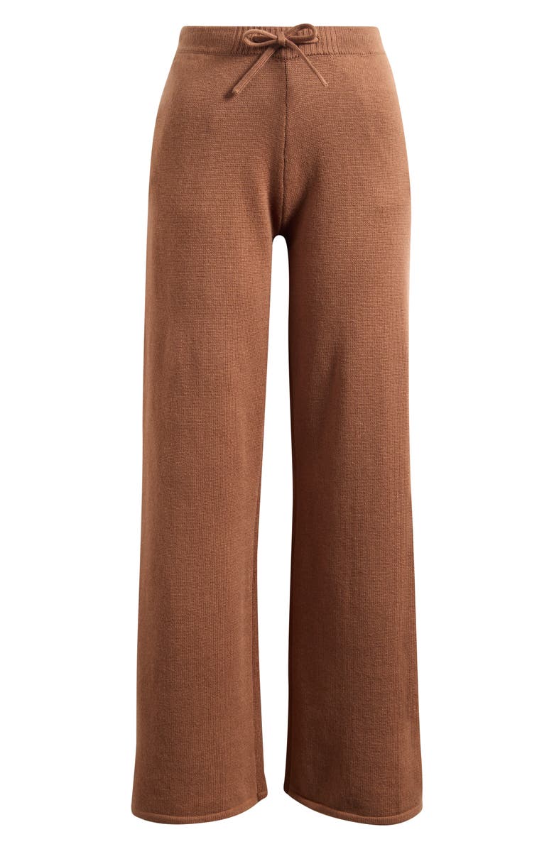 HOUSE OF CB Chelsea Knit Pants, Alternate, color, Chestnut