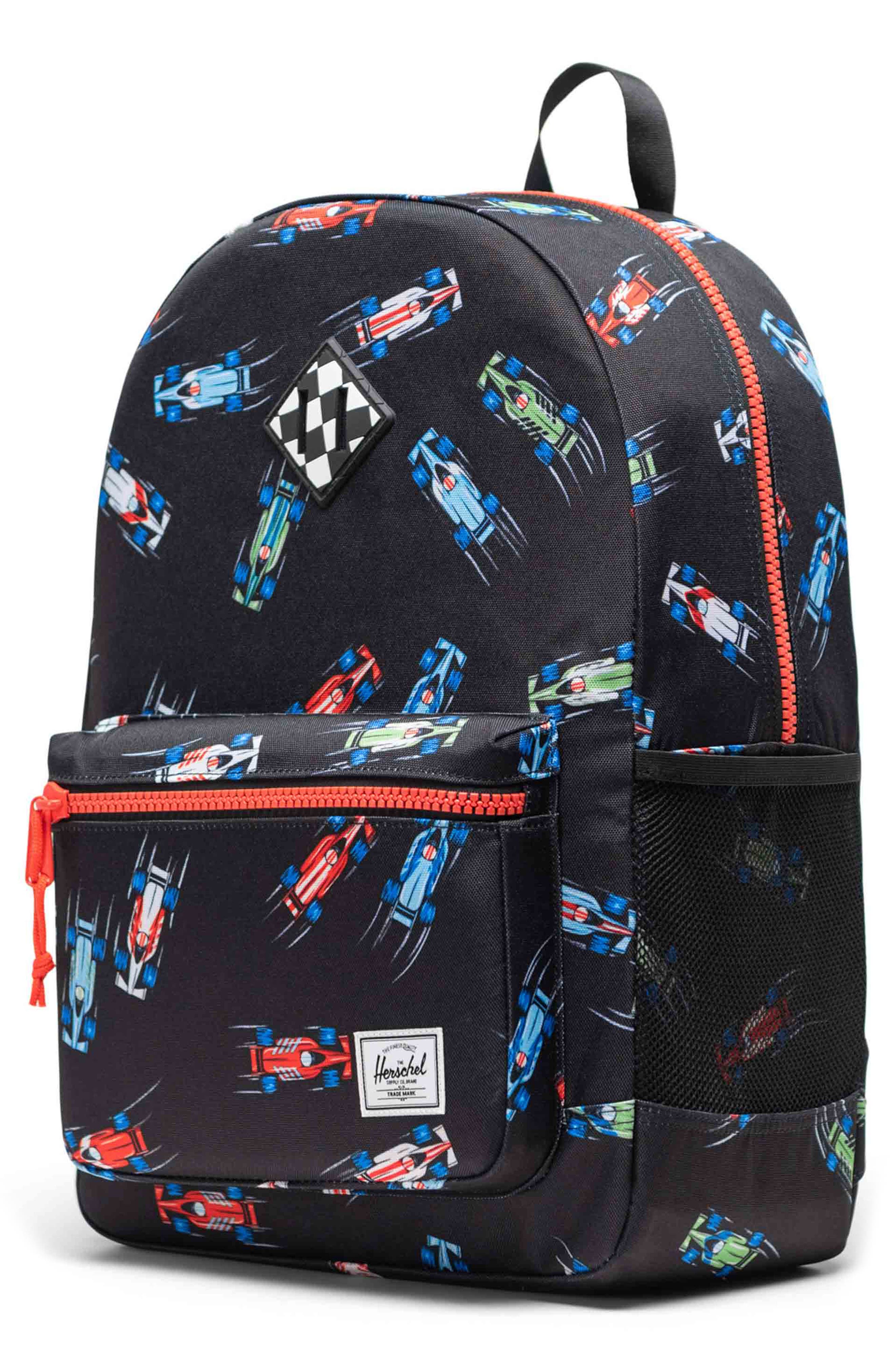 Herschel Supply Co. Kids' Heritage Youth Backpack, Alternate, color, Race Cars