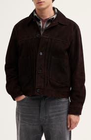 Madewell Suede Trucker Jacket