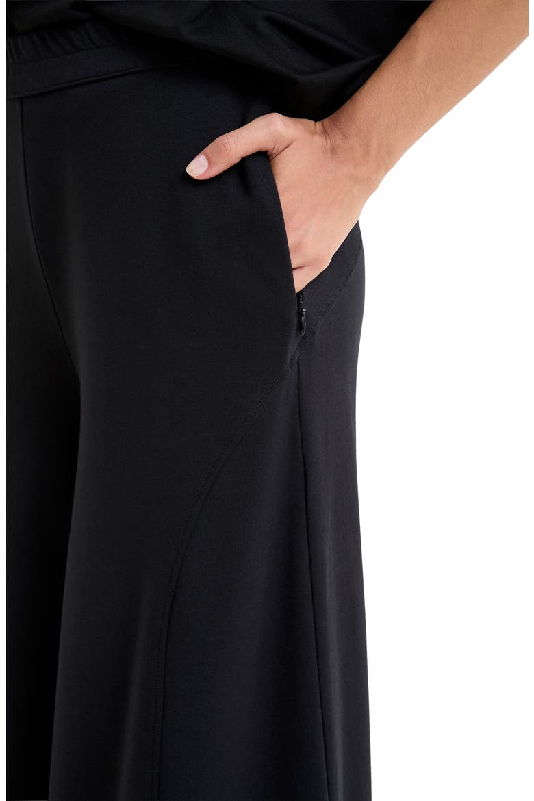 Hylan High Waist Wide Leg Pants, Alternate, color, BLACK