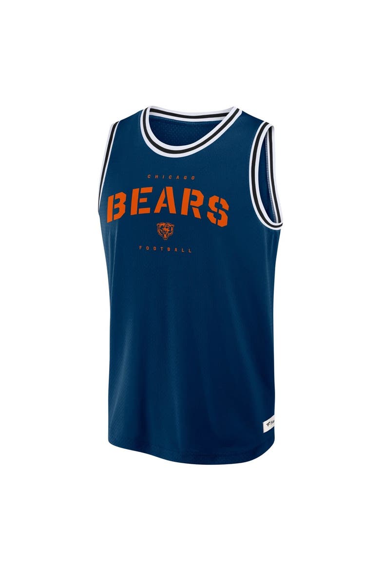 Men's Fanatics Navy Chicago Bears Elements Future Ground Jersey Tank Top, Alternate, color, Navy