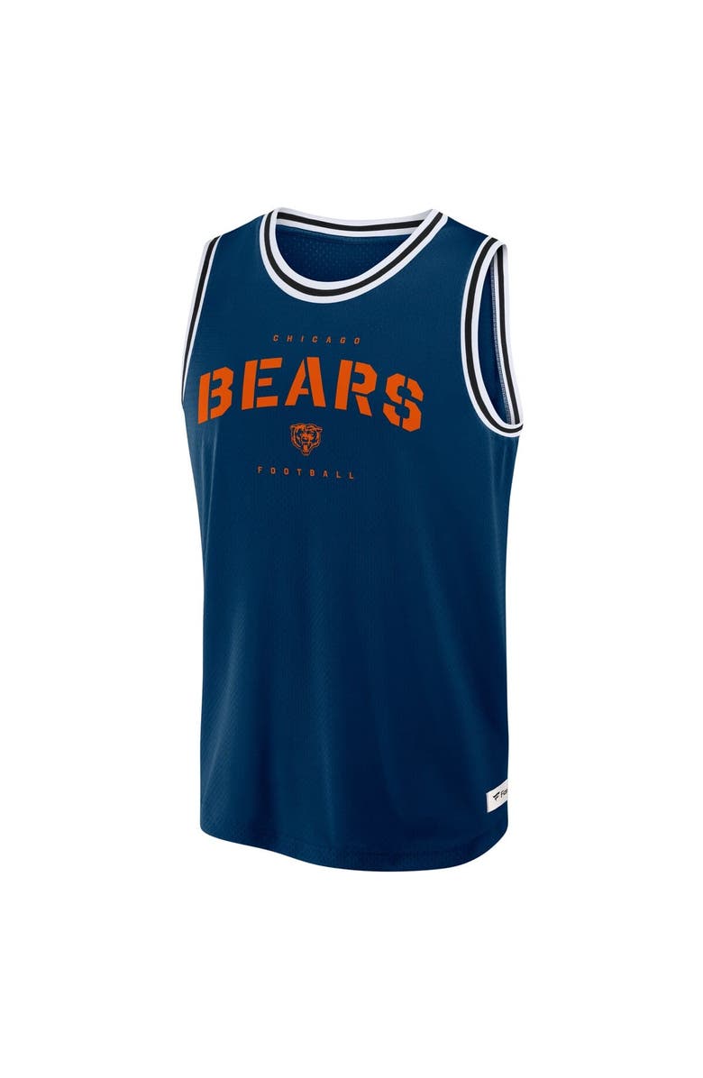 FANATICS Men's Fanatics Navy Chicago Bears Elements Future Ground Jersey Tank Top, Alternate, color, Navy