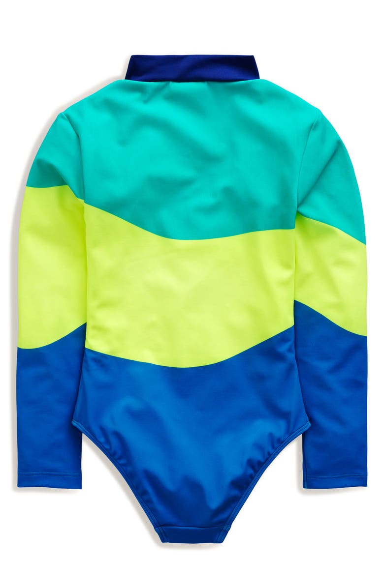Mini Boden Kids' Long Sleeve One-Piece Rashguard Swimsuit, Alternate, color,