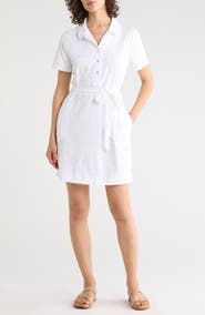Tommy Bahama Aubrey Leaves Jacquard Polo Shirtdress