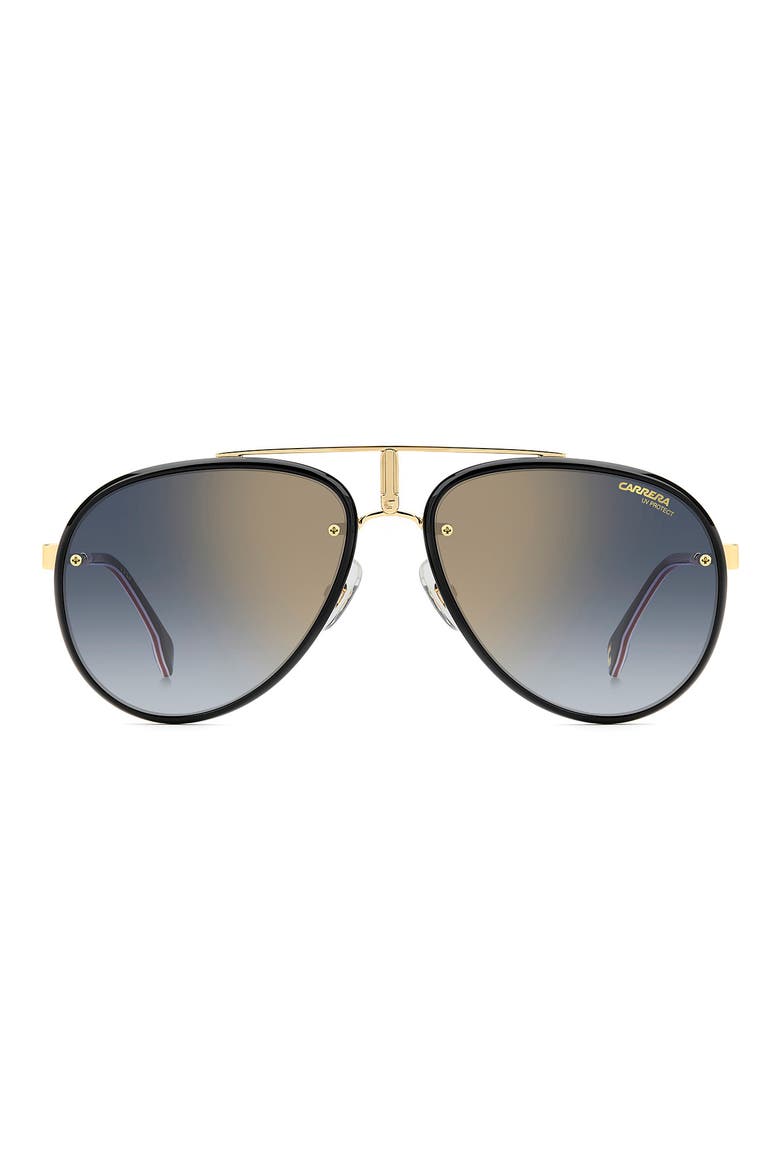 Glory 58mm Pilot Sunglasses, Main, color, GOLD RED