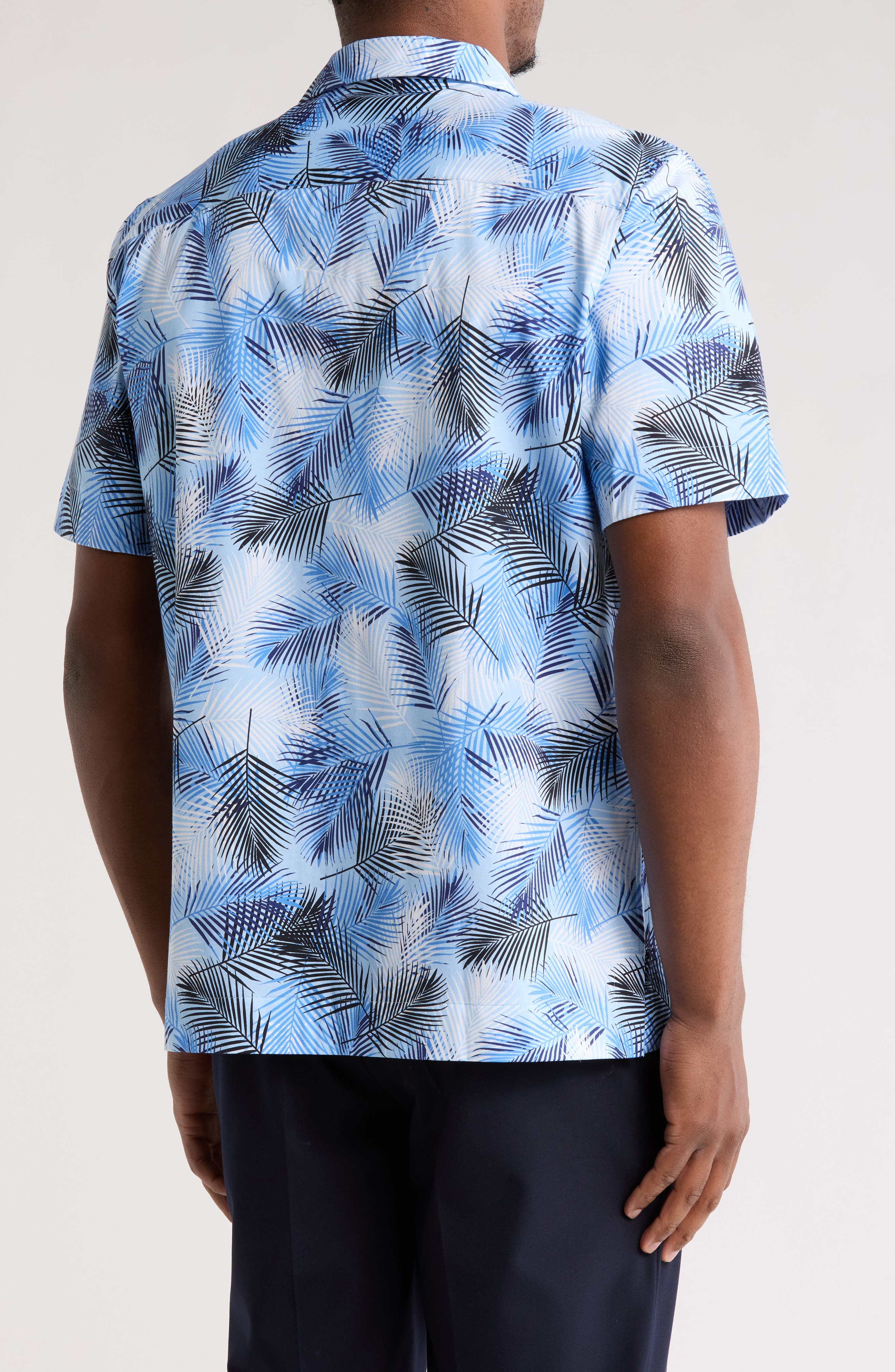 Leaf Print Camp Shirt - image 2