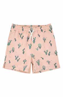 Kids' Cactus Print Swim Trunks