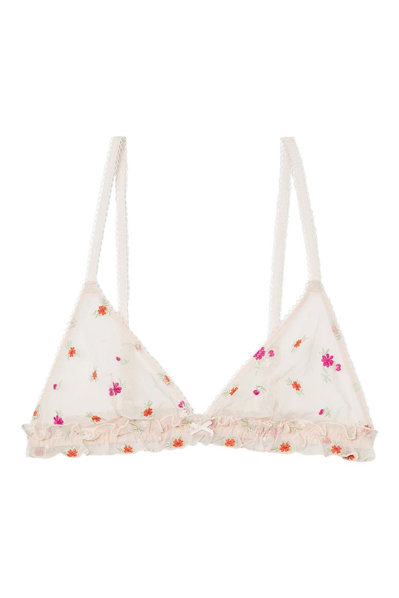 Freesia Wireless Triangle Bra, Alternate, color, IMP FOND ROSE