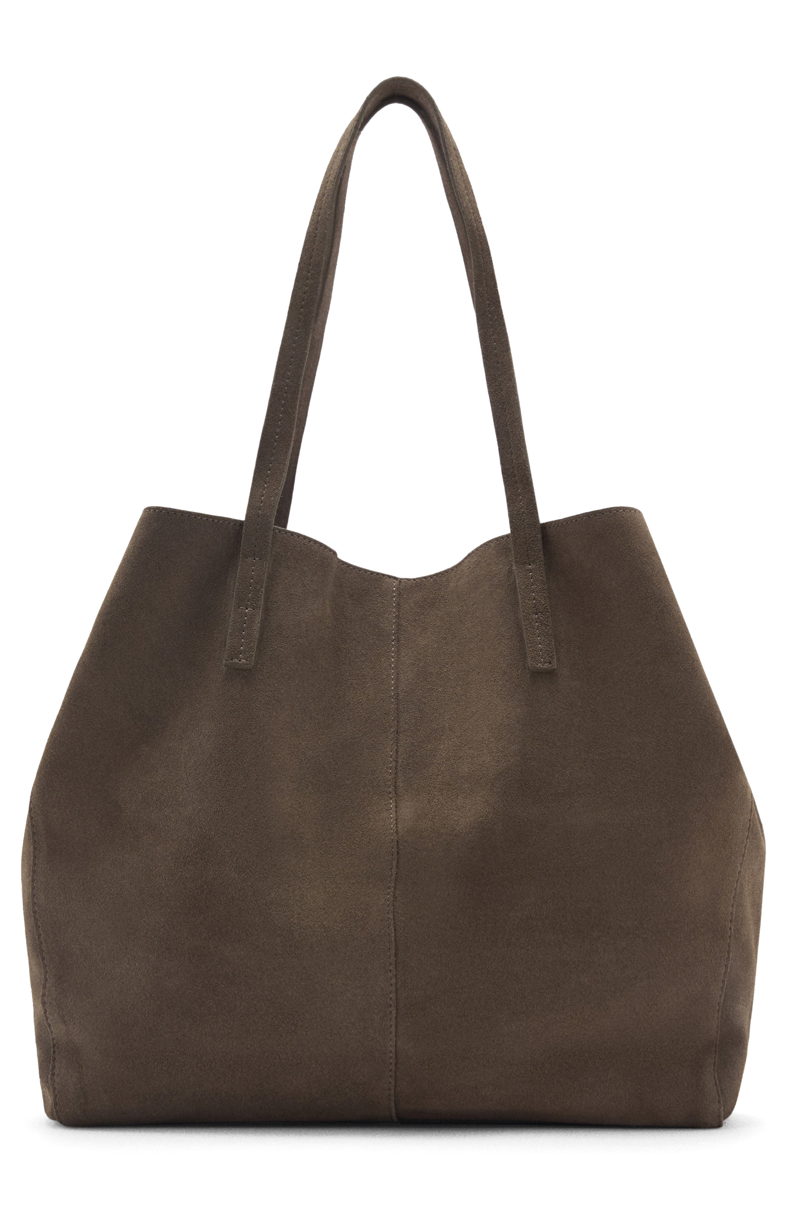 MANGO Suede Shopper Bag, Alternate, color, 