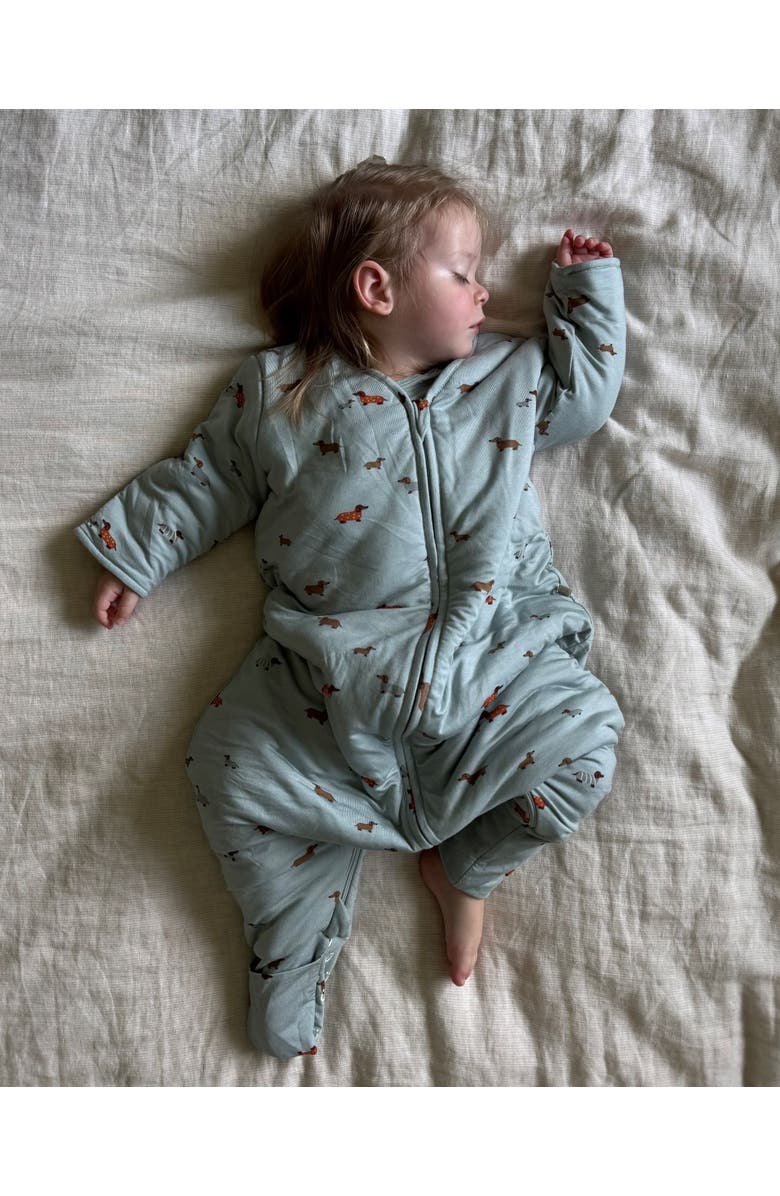gunamuna Long Sleeve Footie Sleep Sack Duvet 2.5 TOG - Baby, Alternate, color, Woof