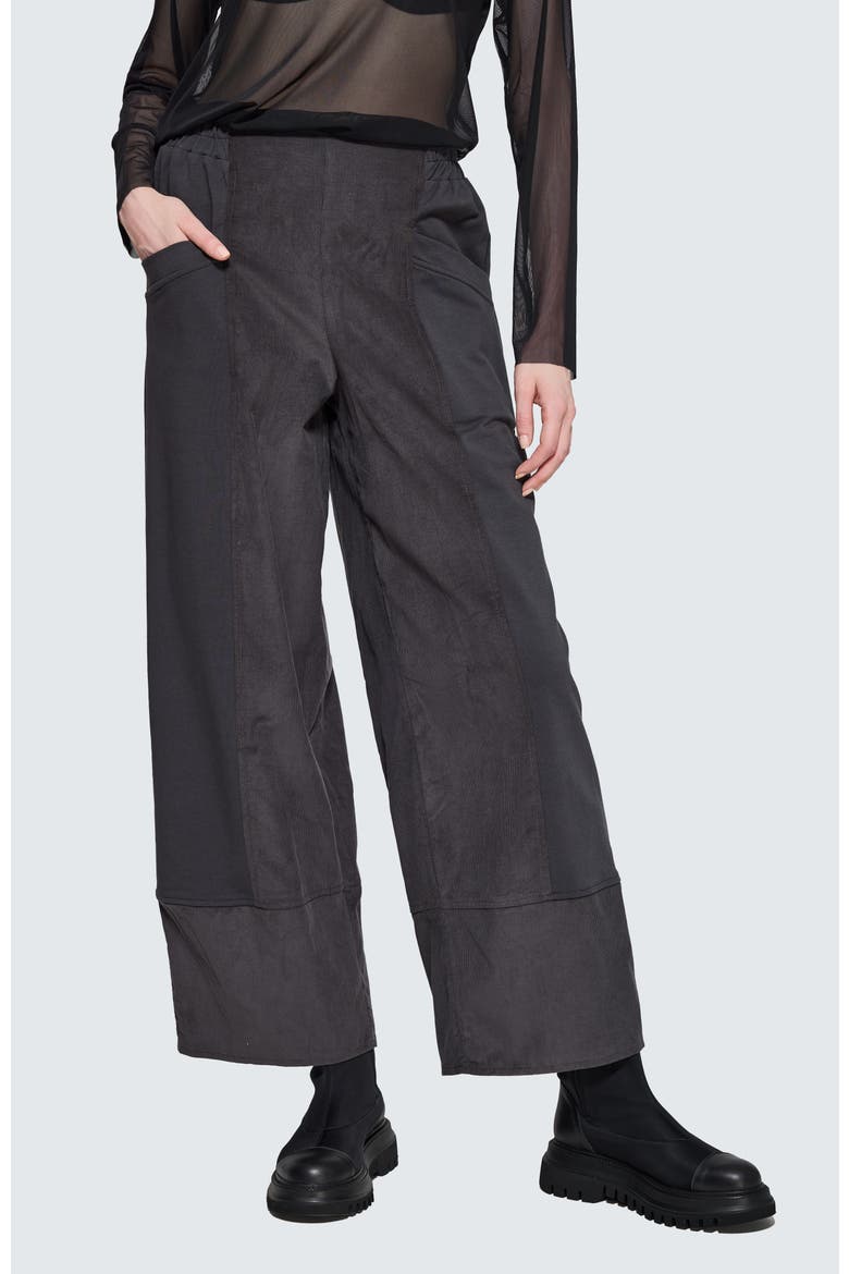 Sable Structured Wide-leg Pants, Alternate, color, Mink Color