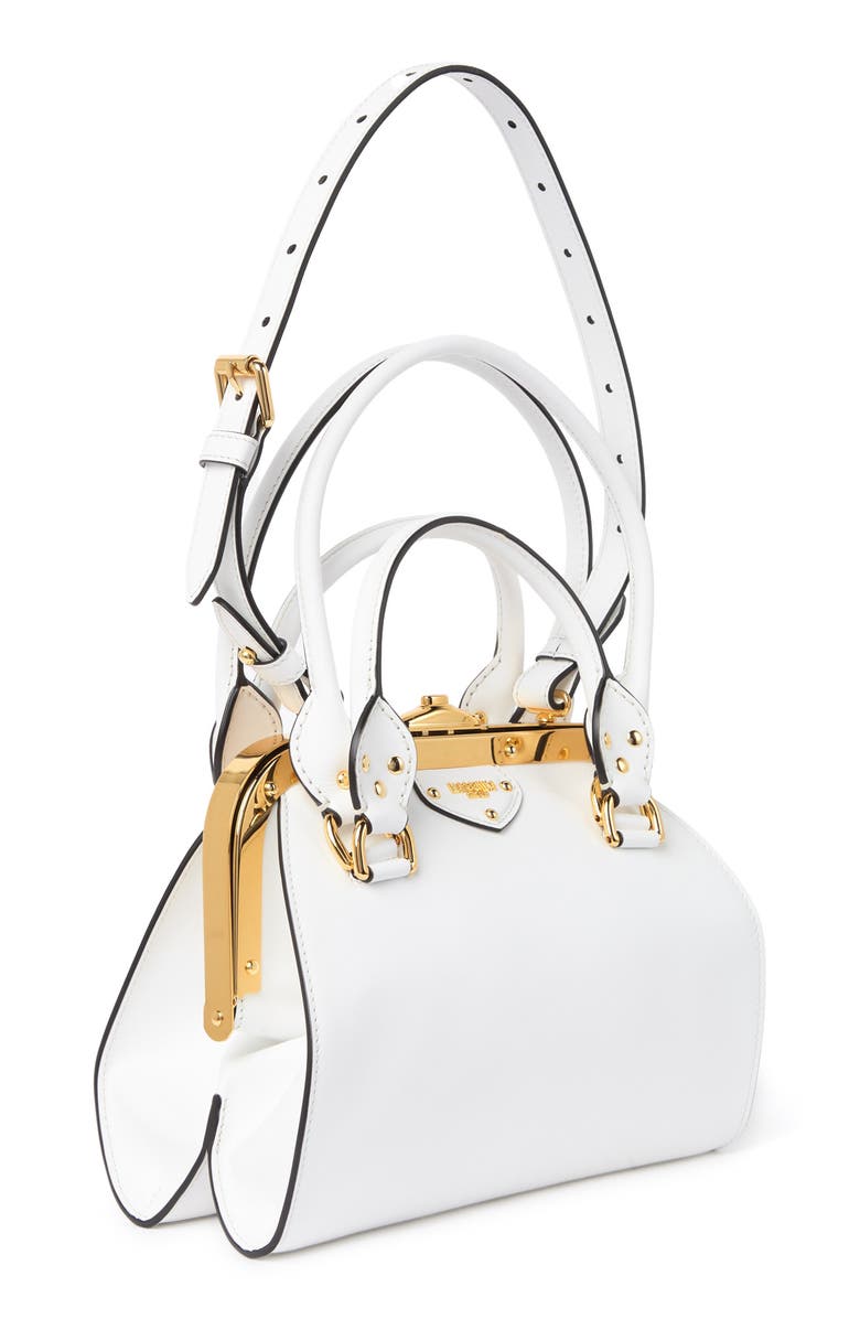 Moschino Multi-Handle Leather Shoulder Bag, Alternate, color,