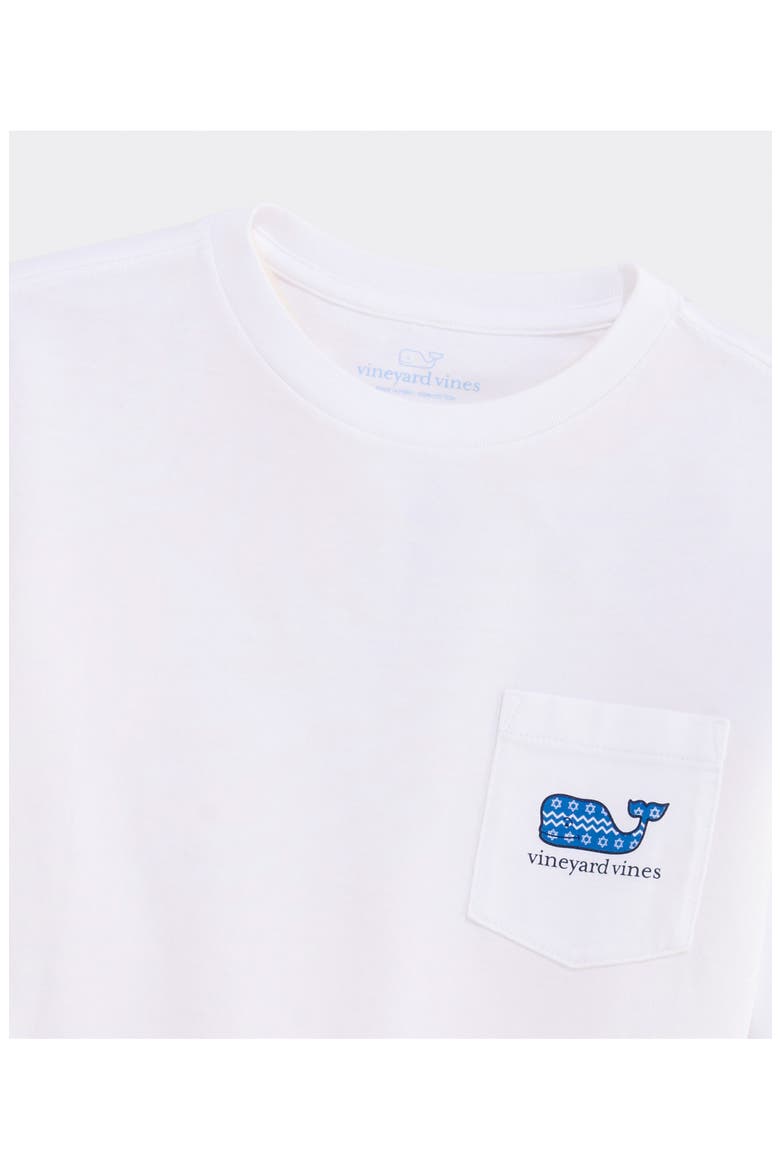 Kids' Hanukkah Whale Graphic Long Sleeve T-Shirt, Alternate, color, WHITE CAP
