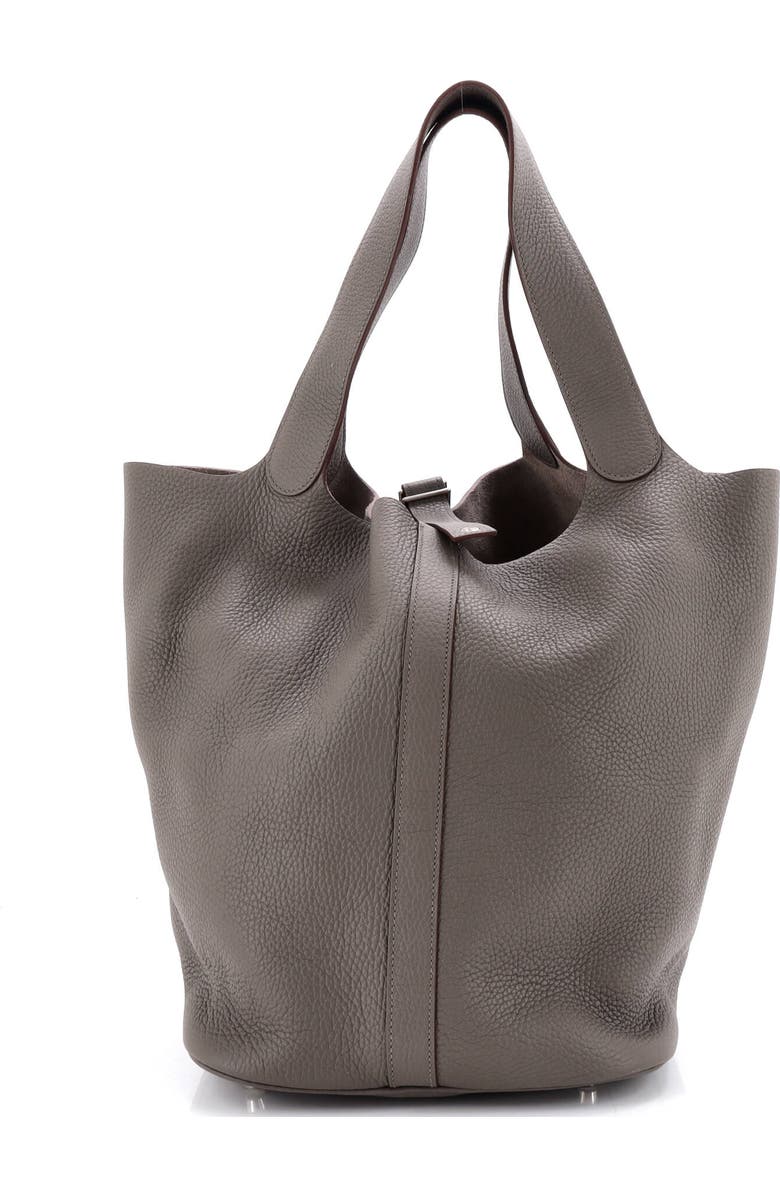 Pre-Owned Hermes Picotin Lock Bag Clemence TGM, Main, color, Etain