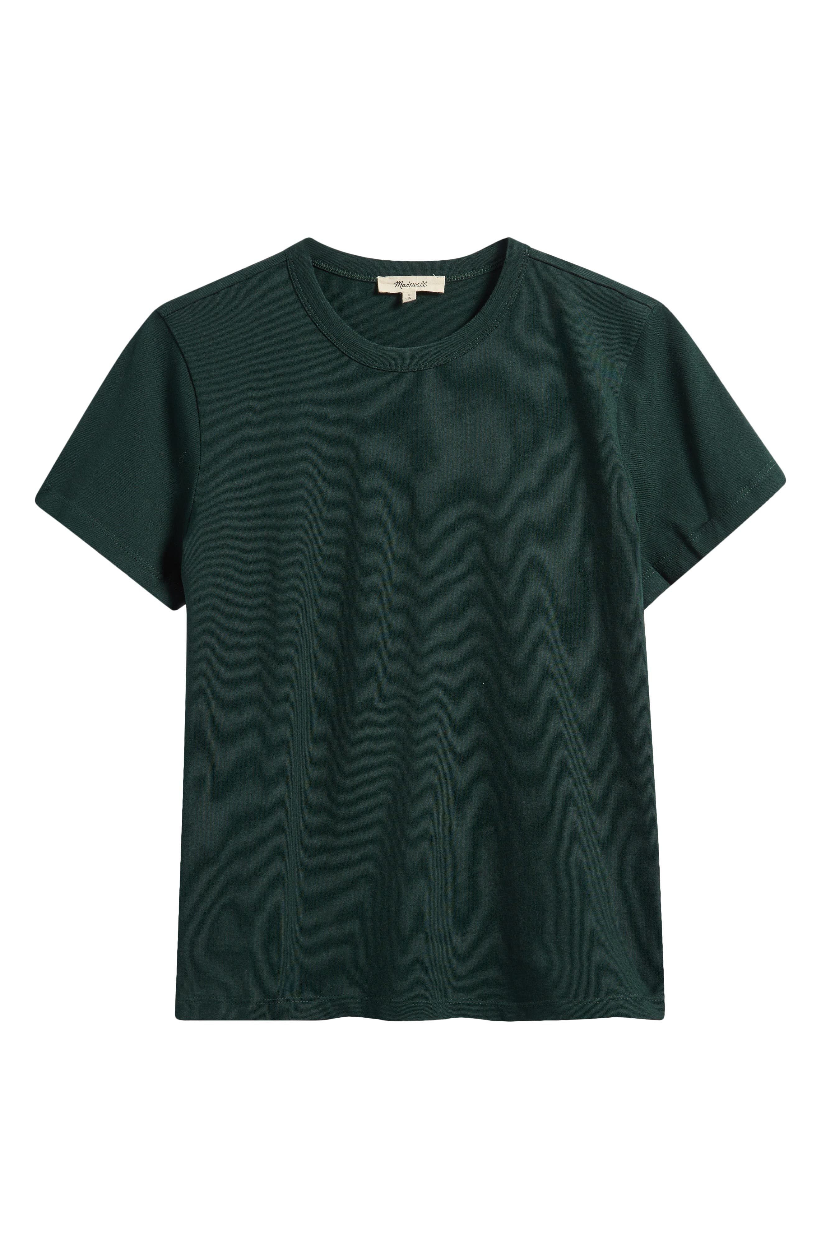 Madewell Perfect Crewneck T-shirt In Luxury Forest