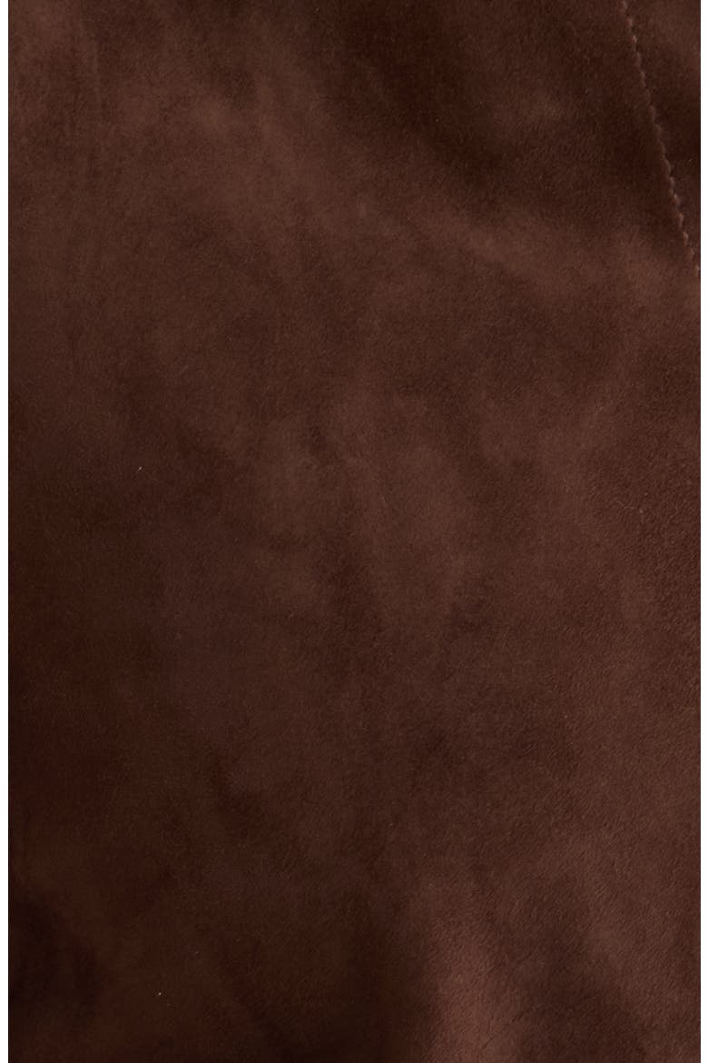 Suede Leather Jacket, Alternate, color, BROWN CHICORY
